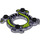LEGO Transparant paars Ninjago Spinner Kroon met Intertwined Snakes en Lime Scales (10476 / 98344)
