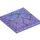 LEGO Transparent Purple Opal Tile 6 x 6 with Bumpy Top (3160)