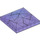 LEGO Opale violette transparente Tuile 6 x 6 avec Bumpy Haut (3160)