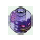 LEGO Transparent Purple Overlord Head (Recessed Solid Stud) (3626)