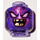 LEGO Viola trasparente Overlord con 4 Braccia Minifigure Testa (Perno solido incassato) (3626 / 43957)