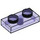 LEGO Violet transparent assiette 1 x 2 (3023 / 28653)
