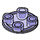 LEGO Violet transparent assiette 2 x 2 Rond avec Arrondi Bas (2654 / 28558)