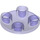 LEGO Transparent Purple Plate 2 x 2 Round with Rounded Bottom (2654 / 28558)