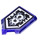 LEGO Transparent Purple Tile 2 x 3 Pentagonal with Horrible Hunger Power Shield (22385 / 29232)