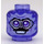 LEGO Morado transparente Vaughn Geist Cabeza con Angry Cara (Espiga de seguridad) (3626 / 68106)