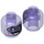 LEGO Transparent Purple Vaughn Geist Head with Smile (Recessed Solid Stud) (3626 / 68118)