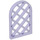LEGO Transparent Purple Window Pane 1 x 2 x 2.7 Rounded Top with Diamond Lattic (29170 / 30046)
