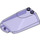 LEGO Transparent Purple Windscreen 4 x 6 x 1.3 Curved (5378)