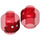 LEGO Transparentes Rot Axel Chops Minifigure Kopf (Einbau-Vollbolzen) (3626 / 66660)