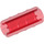 LEGO Transparent Red Axle Connector (Ridged with &#039;x&#039; Hole) (6538)