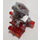 LEGO Transparentes Rot Bad Roboter mit Marmoriert Pearl Licht Grau (53988 / 55315)