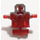 LEGO Transparentes Rot Bad Roboter mit Marmoriert Pearl Licht Grau (53988 / 55315)