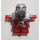 LEGO Transparentes Rot Bad Roboter mit Marmoriert Pearl Licht Grau (53988 / 55315)