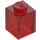 LEGO Transparent Red Brick 1 x 1 (3005 / 30071)