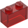 LEGO Transparent Red Brick 1 x 2 without Bottom Tube (3065 / 35743)