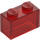 LEGO Transparent Red Brick 1 x 2 without Bottom Tube (3065 / 35743)