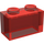 LEGO Rouge transparent Brique 1 x 2 sans tube à l&#039;intérieur (3065 / 35743)