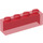 LEGO Transparent Red Brick 1 x 4 without Bottom Tubes (3066 / 35256)
