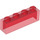 LEGO Rojo transparente Ladrillo 1 x 4 sin Tubos Inferiores (3066 / 35256)