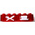 LEGO Rouge transparent Brique 1 x 6 avec Cutlery sans tubes internes (3067)