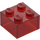 LEGO Transparent Red Brick 2 x 2 (3003 / 6223)