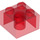 LEGO Transparent Red Brick 2 x 2 (3003 / 6223)