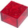 LEGO Transparent Red Brick 2 x 2 (6223 / 35275)