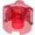 LEGO Transparent Red Brick 2 x 2 Round (3941 / 6143)