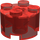 LEGO Rouge transparent Brique 2 x 2 Rond (3941 / 6143)