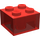 LEGO Rouge transparent Brique 2 x 2 sans supports transversaux (3003)
