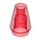 LEGO Transparent Red Cone 1 x 1 with Top Groove (28701 / 59900)