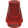 LEGO Rouge transparent Cône 1 x 1 sans rainure supérieure (4589 / 6188)