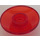LEGO Transparent Red Dish 2 x 2 (4740 / 30063)