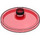 LEGO Transparent Red Dish 3 x 3 (35268 / 43898)