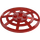 LEGO Läpinäkyvä punainen Dish 6 x 6 Webbed (Neliönmuotoinen pidike alla) (4285 / 30234)