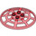 LEGO Rouge transparent Dish 6 x 6 Webbed (Support carré en dessous) (4285 / 30234)