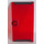 LEGO Transparent Red Door 1 x 4 x 6 with Stud Handle with Red Laser Bars Sticker (35290)