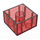 LEGO Transparentes Rot Duplo Backstein 2 x 2 (3437 / 89461)