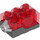 LEGO Transparent Red Electric Light Brick 2 x 3 x 1.3 Red (38564 / 54869)