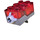 LEGO Transparentes Rot Electric Light Backstein 2 x 3 x 1.3 rot (38564 / 54869)