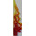 LEGO Transparentes Rot Flamme / Lightning Bolt mit Achse Loch mit Marbled Transparent Gelb (11302 / 21873)