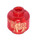 LEGO Rouge transparent Diriger avec golden Ox (Goujon solide encastré) (3626 / 75429)