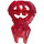 LEGO Rouge transparent Hero Factory Chest Badge (87799)