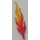 LEGO Rouge transparent Grand Flamme avec Marbled Transparent Orange Tip (28577 / 85959)