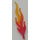 LEGO Transparent Red Large Flame with Marbled Transparent Orange Tip (28577 / 85959)