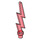 LEGO Transparent Red Lightning Bolt (Single) (27256)