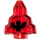 LEGO Transparentes Rot Moonstone mit Fledermaus (10178 / 10828)