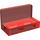 LEGO Rouge transparent Panneau 1 x 2 x 1 avec coins arrondis (4865 / 26169)