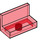 LEGO Rouge transparent Panneau 1 x 2 x 1 avec coins arrondis (4865 / 26169)